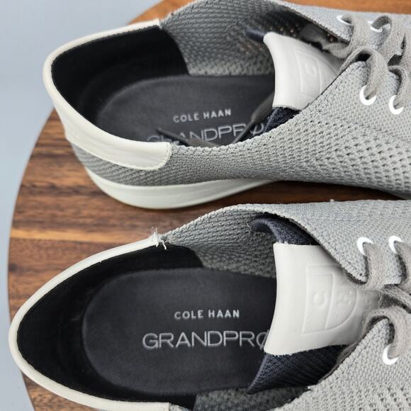 Cole Haan Shoes Mens 11 M Gray Knit Grandpro Stitchlite Athletic Tennis Sneakers - Picture 6 of 8